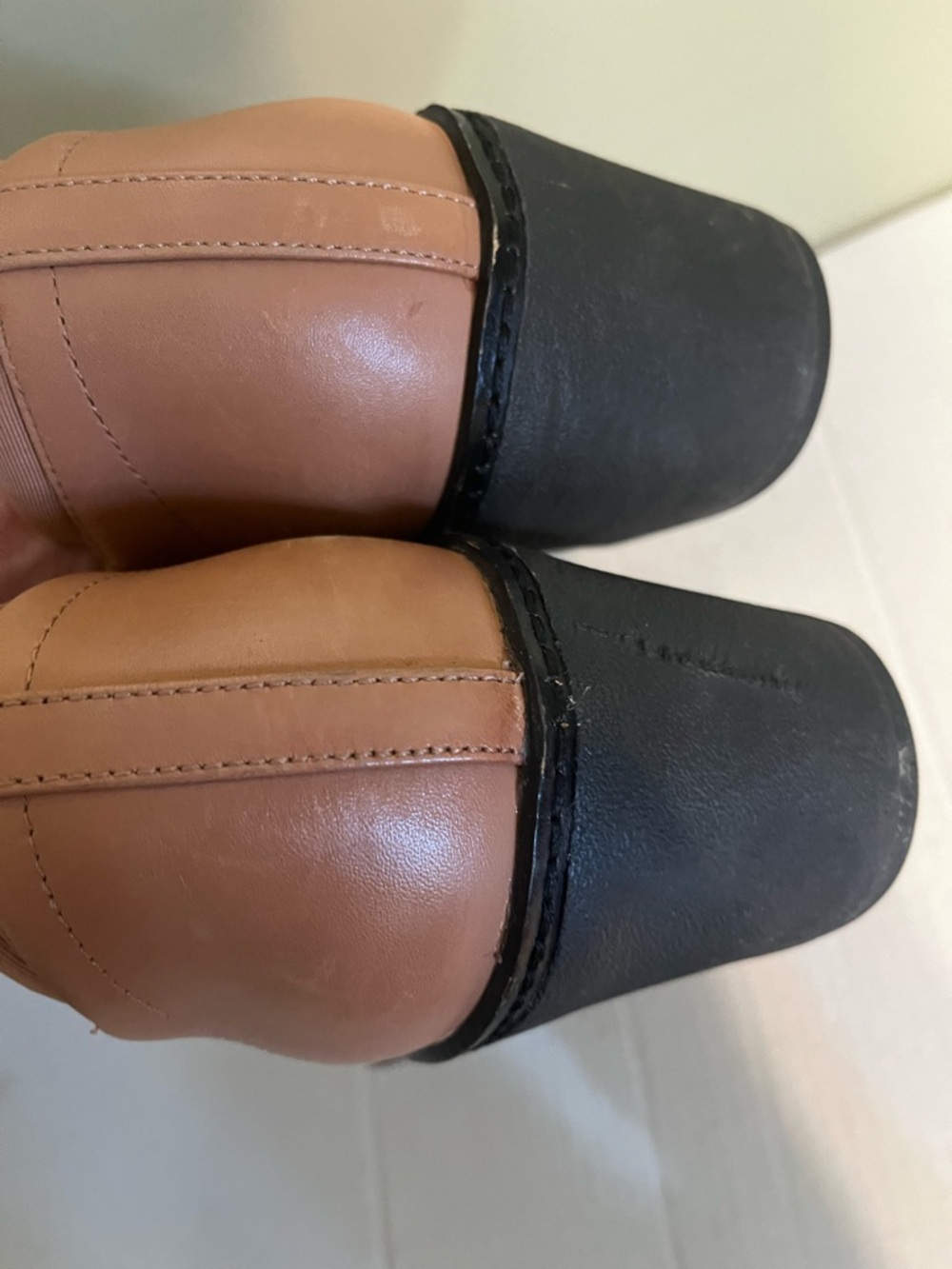 Fitflops Pilar platform Loafers Tan Leather Cush X Comfort Trendy Chunky US 9 - Picture 11 of 14